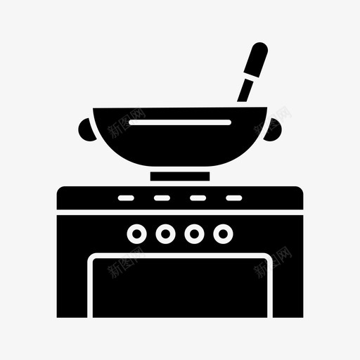 烹饪活动日常图标svg_新图网 https://ixintu.com 厨房 常规 日常 活动 烹饪 用餐