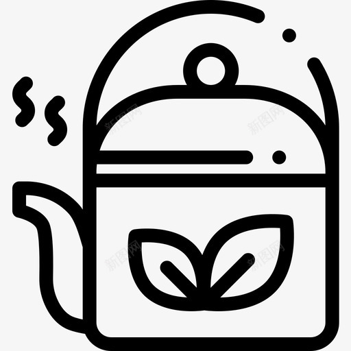 茶壶治疗10线性图标svg_新图网 https://ixintu.com 治疗10 线性 茶壶