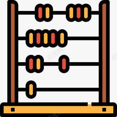 算盘教育192线颜色图标图标