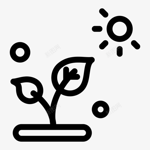 生物学植物科学图标svg_新图网 https://ixintu.com 太阳 植物 生物学 科学