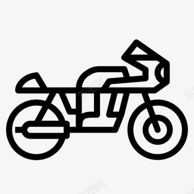 咖啡赛车摩托车摩托车手咖啡车图标图标