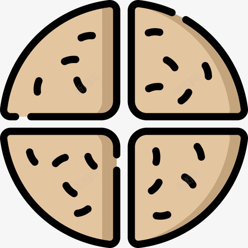 苏打面包爱尔兰6线性颜色图标svg_新图网 https://ixintu.com 爱尔兰 线性 苏打 面包 颜色