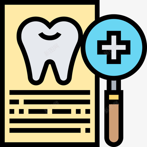 牙科保险保险32线性颜色图标svg_新图网 https://ixintu.com 保险 牙科 线性 颜色