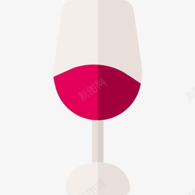 葡萄酒冬季65平淡图标图标