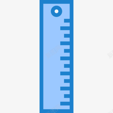 尺子办公用品6蓝色图标图标