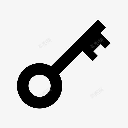 钥匙锁打开图标svg_新图网 https://ixintu.com 密码 打开 秘密 钥匙