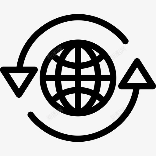 全球物流配送5直达图标svg_新图网 https://ixintu.com 全球 物流配送5 直达