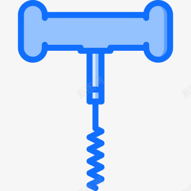 开瓶器杆47蓝色图标图标