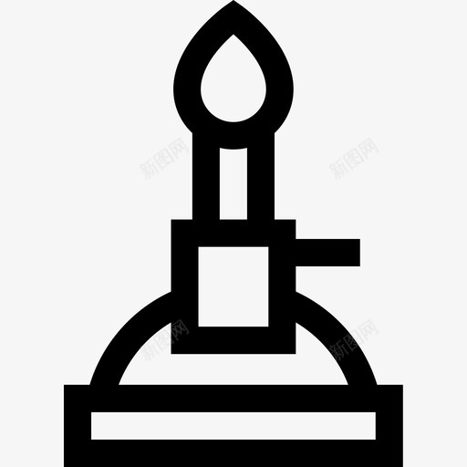 燃烧器化学31线性图标svg_新图网 https://ixintu.com 化学 燃烧器 线性