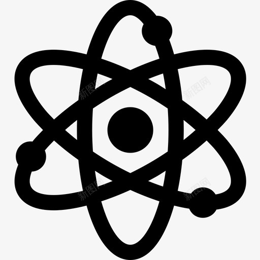 原子生物学5填充图标svg_新图网 https://ixintu.com 原子 填充 生物学5