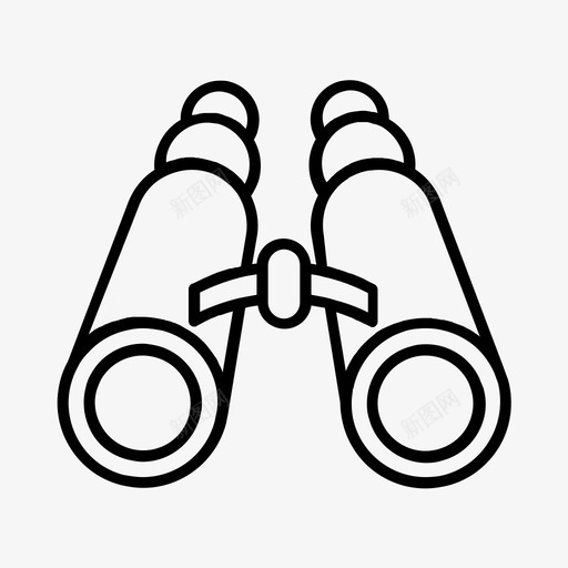 双筒望远镜探险露营图标svg_新图网 https://ixintu.com 光学 双筒望远镜 探险 旅行 视觉 露营