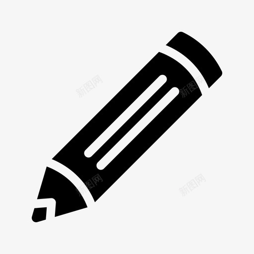 铅笔美术绘画图标svg_新图网 https://ixintu.com 写作 学校 绘画 美术 铅笔 铅笔雕刻