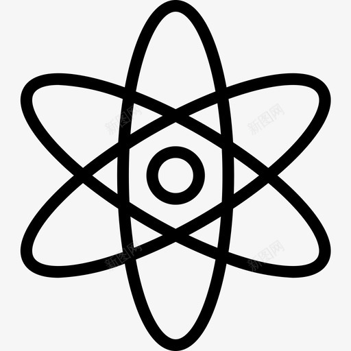 原子科学72线性图标svg_新图网 https://ixintu.com 原子 科学 线性