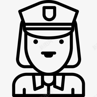女警察乔布斯直系人图标图标
