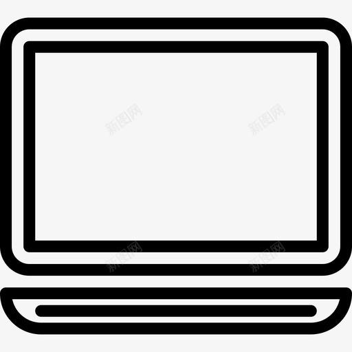 笔记本电脑办公用品2线性图标svg_新图网 https://ixintu.com 办公用品2 笔记本电脑 线性