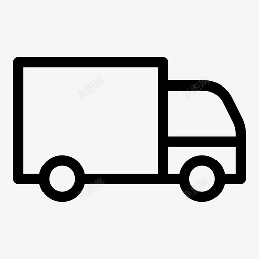 卡车货物送货图标svg_新图网 https://ixintu.com 卡车 汽车 美元袋商店手推车卡车篮子折扣 货物 运输 送货 面包车
