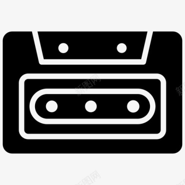 盒式磁带音频盒式磁带用户界面字形图标图标