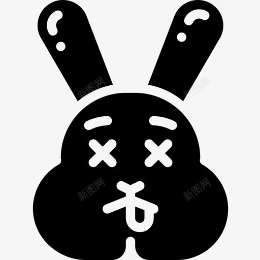 兔子兔子化身2填充图标svg_新图网 https://ixintu.com 兔子 化身 填充