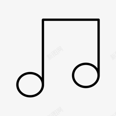 音乐音频音符图标图标