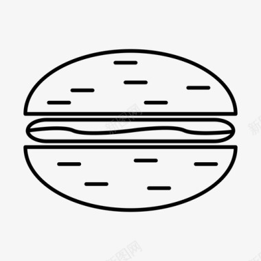 汉堡快餐食品图标图标