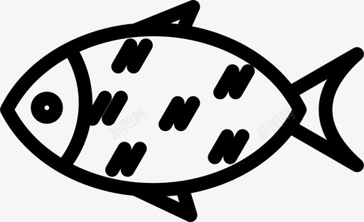 鱼吃肉图标图标