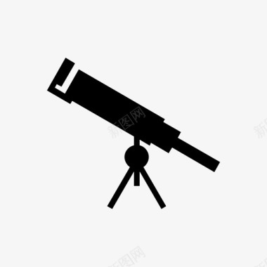望远镜天文直径图标图标