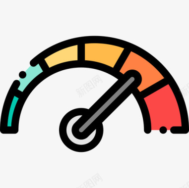 车速表车速表时间11线性颜色图标图标