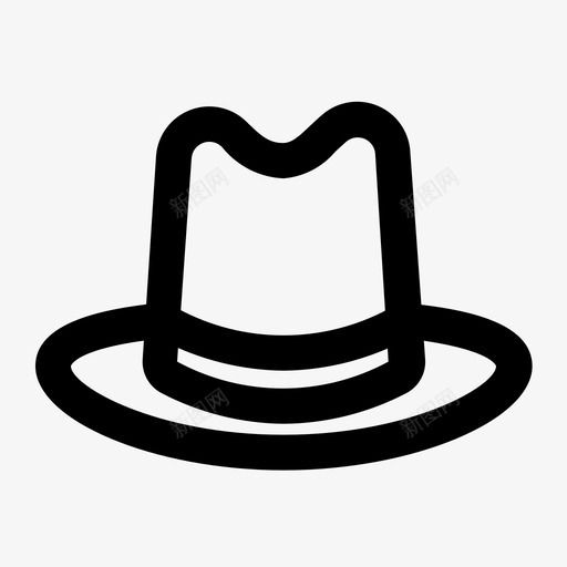 帽子法希恩男式图标svg_新图网 https://ixintu.com 图标旅行1 复古 帽子 法希恩 男式 风格