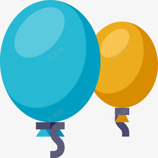 气球婴儿扁平的图标svg_新图网 https://ixintu.com 婴儿 扁平 气球