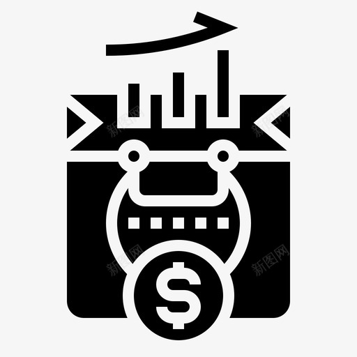 金融商业营销图标svg_新图网 https://ixintu.com 动机 商业 营销 购物 金融 销售