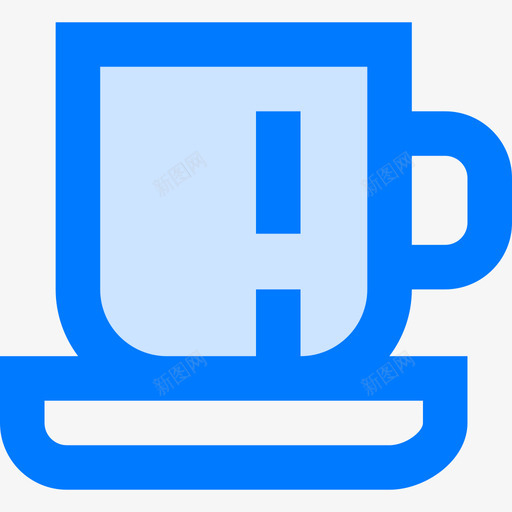 咖啡杯咖啡和茶4蓝色图标svg_新图网 https://ixintu.com 咖啡 咖啡杯 蓝色