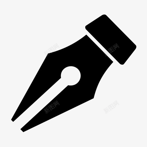 钢笔笔尖钢笔工具图标svg_新图网 https://ixintu.com 书写 笔尖 钢笔 钢笔工具