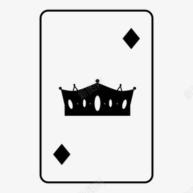 钻石女王卡片套装图标图标