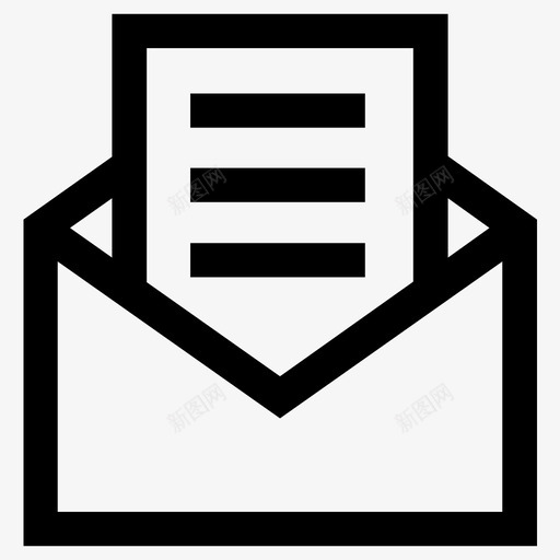 信件电子邮件信封图标svg_新图网 https://ixintu.com 信件 信封 电子邮件 邮寄 阅读