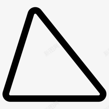 三角形场平面图标图标