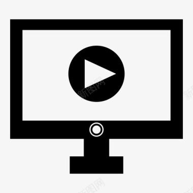 电视技术电视机图标图标