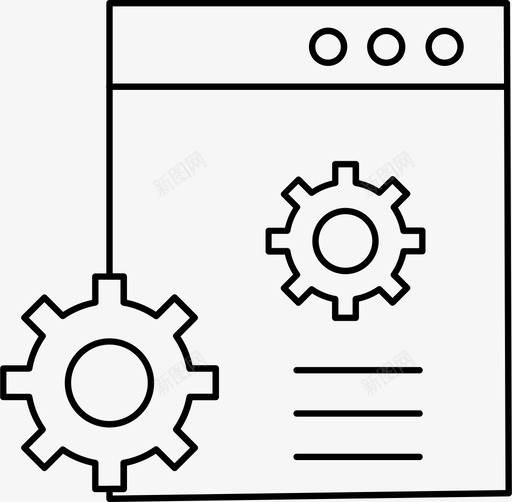 网站齿轮互联网图标svg_新图网 https://ixintu.com 互联网 网站 设置 齿轮