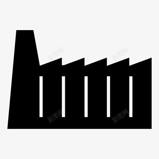 工厂建筑仓库图标svg_新图网 https://ixintu.com 仓库 工业黑暗 工厂 建筑