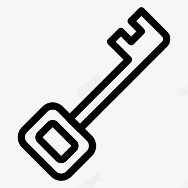 钥匙商务锁图标图标