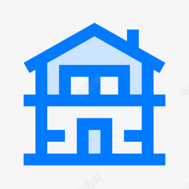 房子房地产114蓝色图标图标