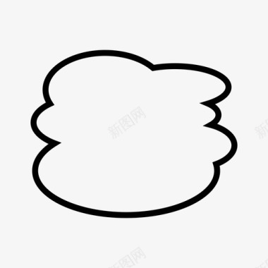 云泡沫天空图标图标