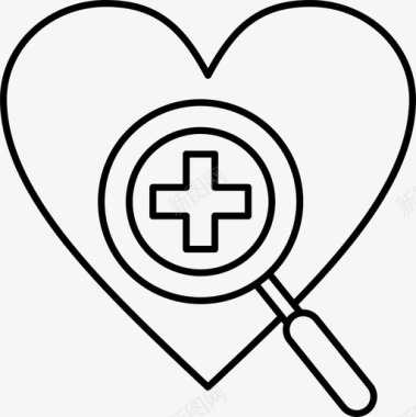 医疗健康心脏图标图标