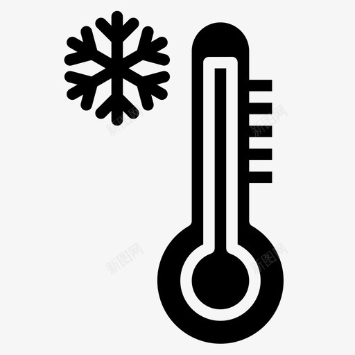温度计天气181填充图标svg_新图网 https://ixintu.com 填充 天气 温度计