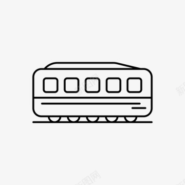 火车机车地铁图标图标