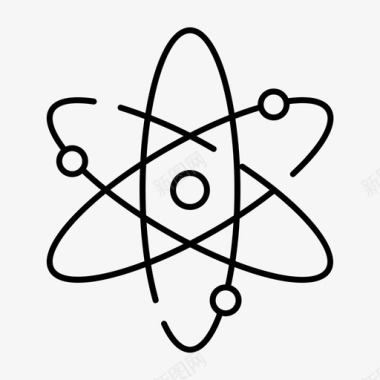 物理原子电子图标图标