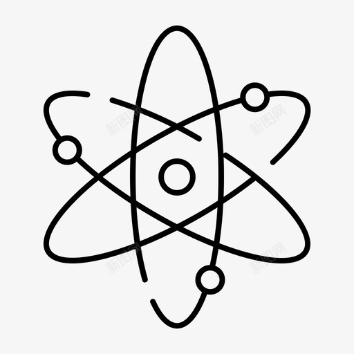物理原子电子图标svg_新图网 https://ixintu.com 原子 学校和教育 物理 电子 科学 质子