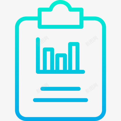 剪贴板数据科学5渐变图标svg_新图网 https://ixintu.com 剪贴板 数据科学5 渐变