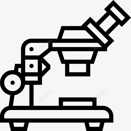 显微镜生物化学8线性图标svg_新图网 https://ixintu.com 显微镜 生物化学8 线性