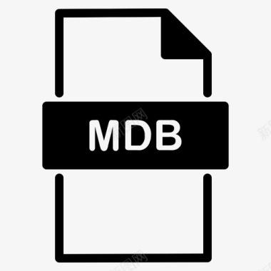 mdb文档扩展名图标图标