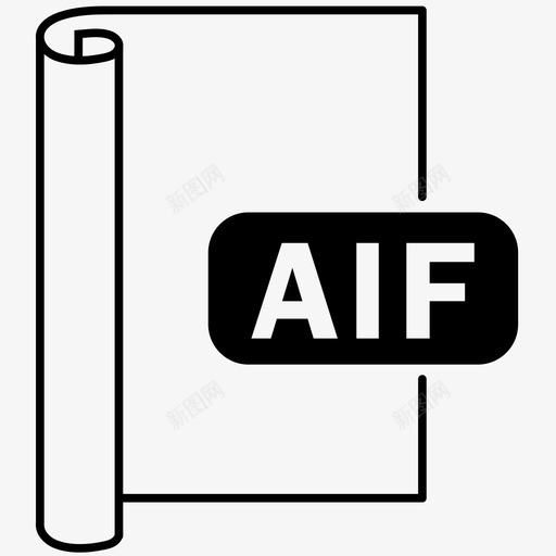 aifaif文件音频图标svg_新图网 https://ixintu.com aif 文件 格式 音频